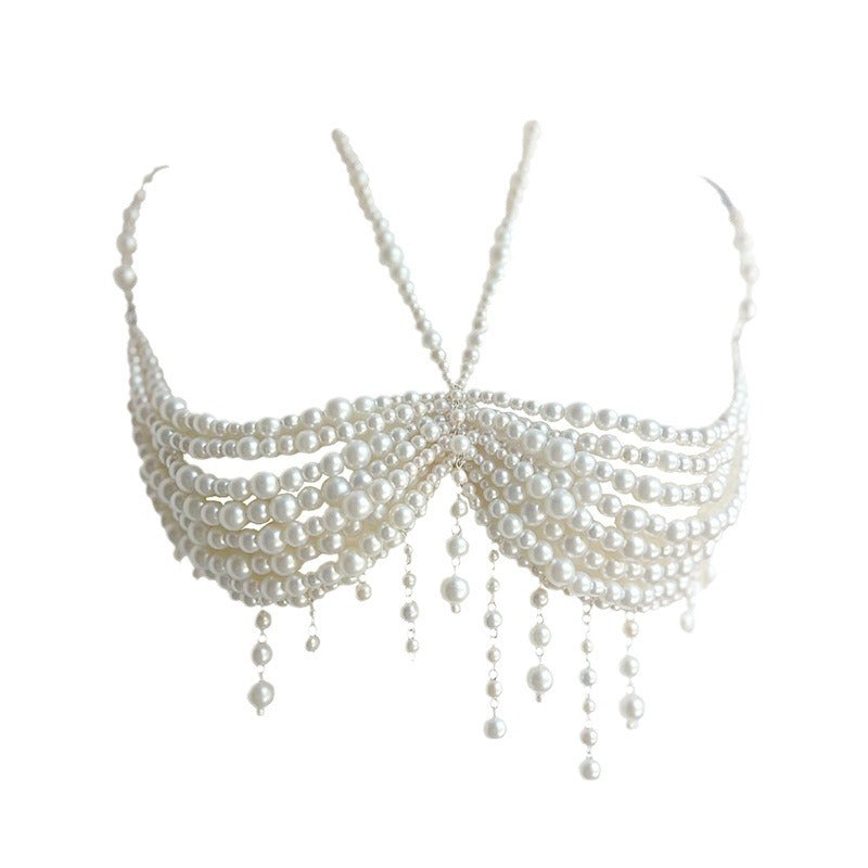 Luxury Pearl Tassel Body Chain