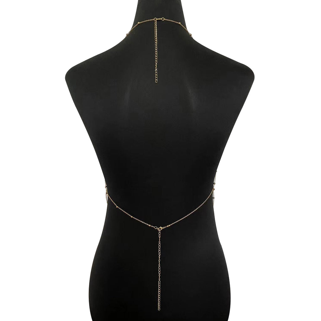 Zhuru Clothing Cross-Border Fashion Pure Desire Hollow Chain Chest Chain Sexy Accessories