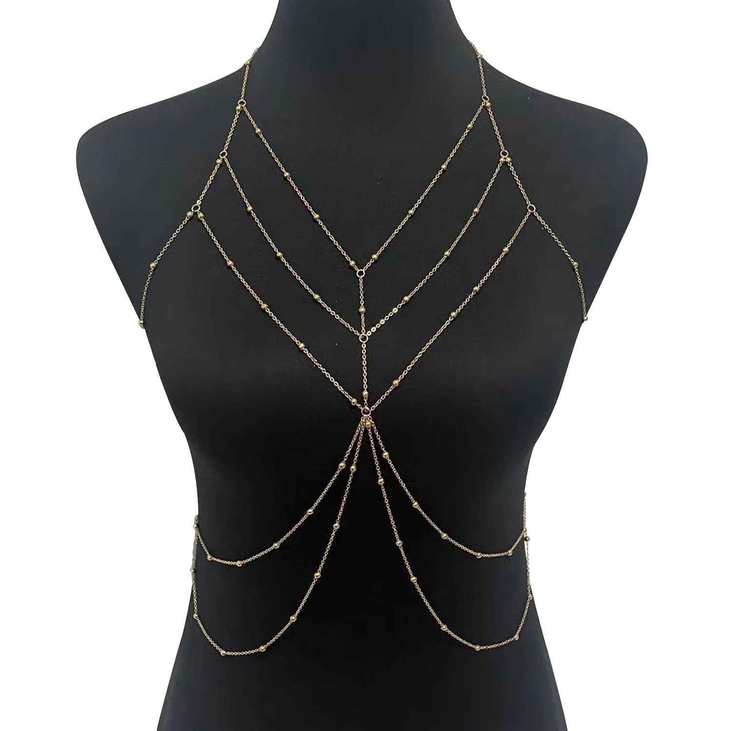 Zhuru Clothing Cross-Border Fashion Pure Desire Hollow Chain Chest Chain Sexy Accessories