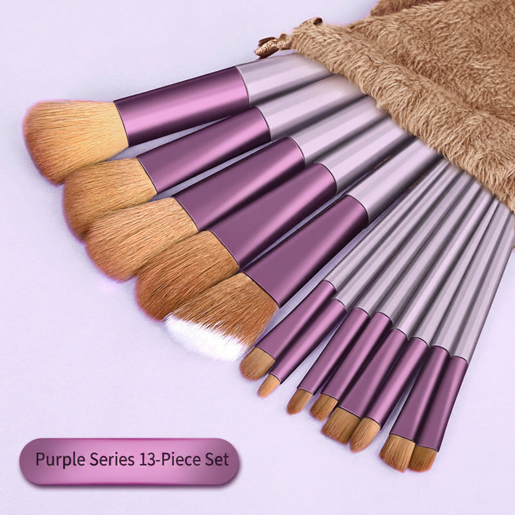 Travel Makeup Brush Set (8-Piece)