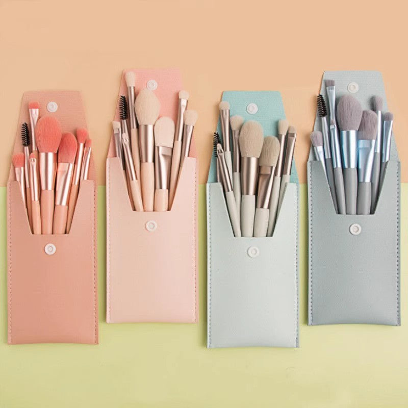 Travel Makeup Brush Set (8-Piece)