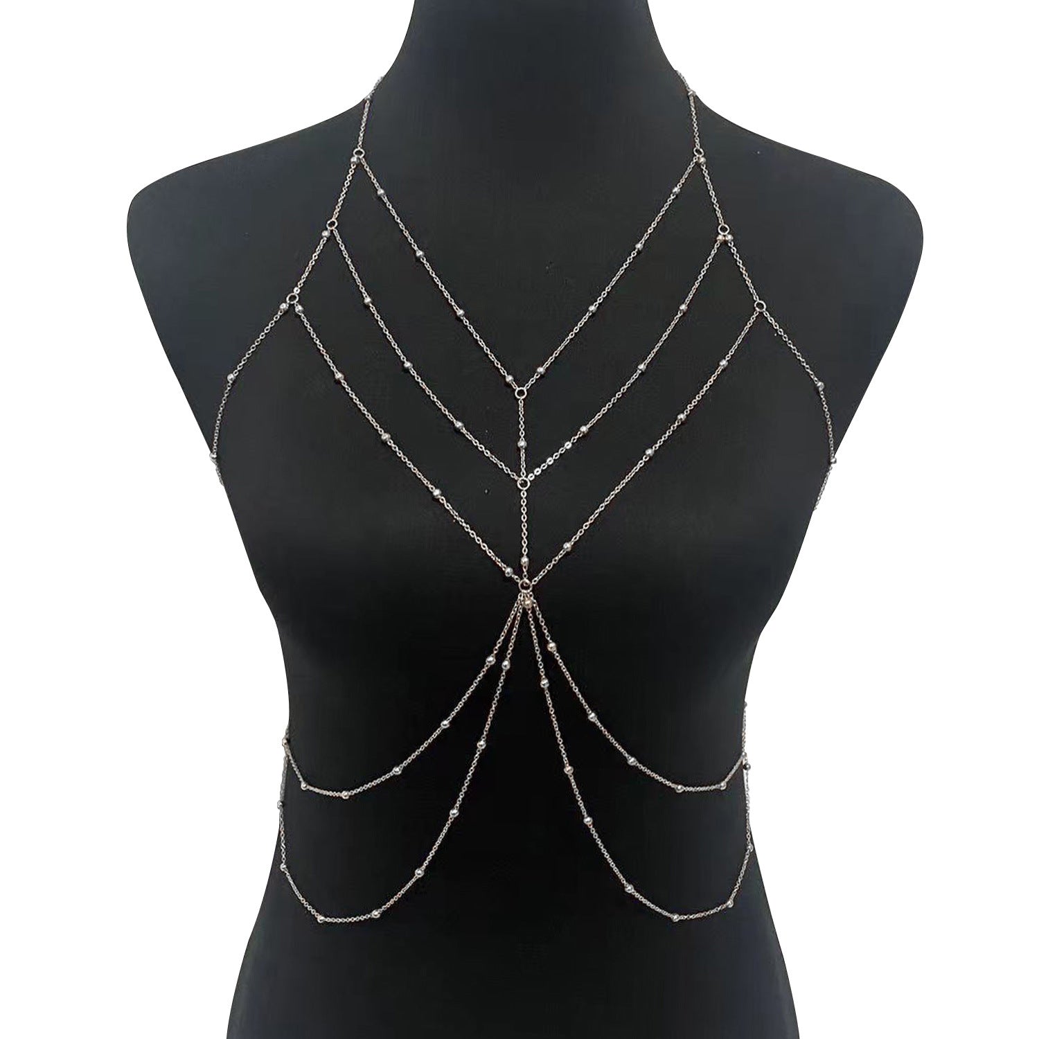 Zhuru Clothing Cross-Border Fashion Pure Desire Hollow Chain Chest Chain Sexy Accessories