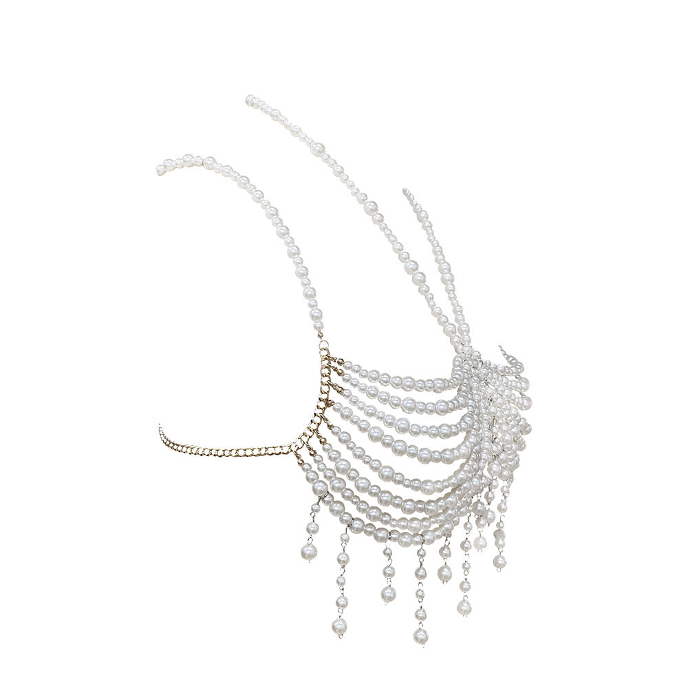 Luxury Pearl Tassel Body Chain