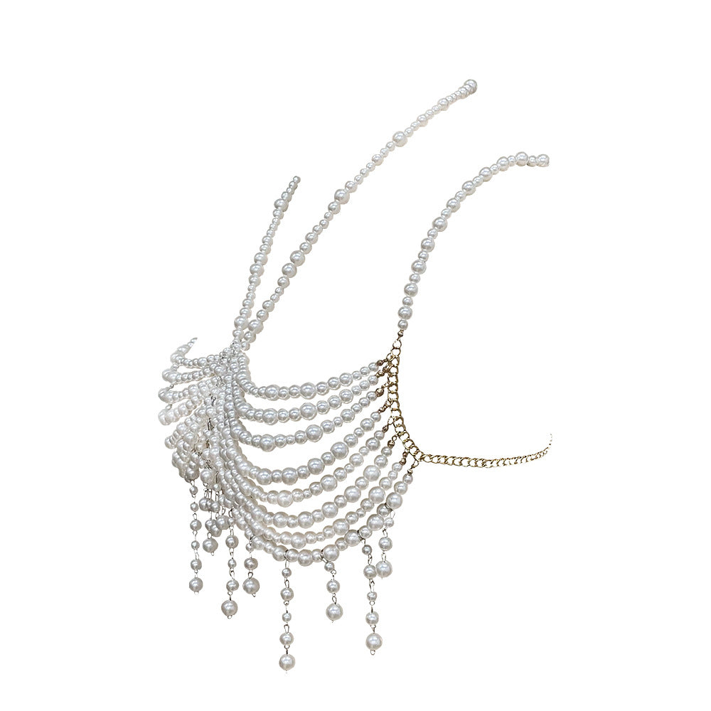 Luxury Pearl Tassel Body Chain