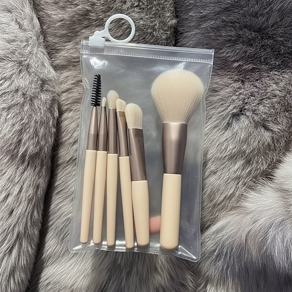 Travel Makeup Brush Set (8-Piece)