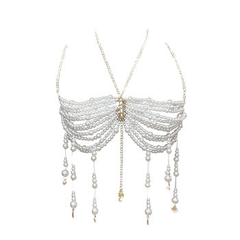 Luxury Pearl Tassel Body Chain
