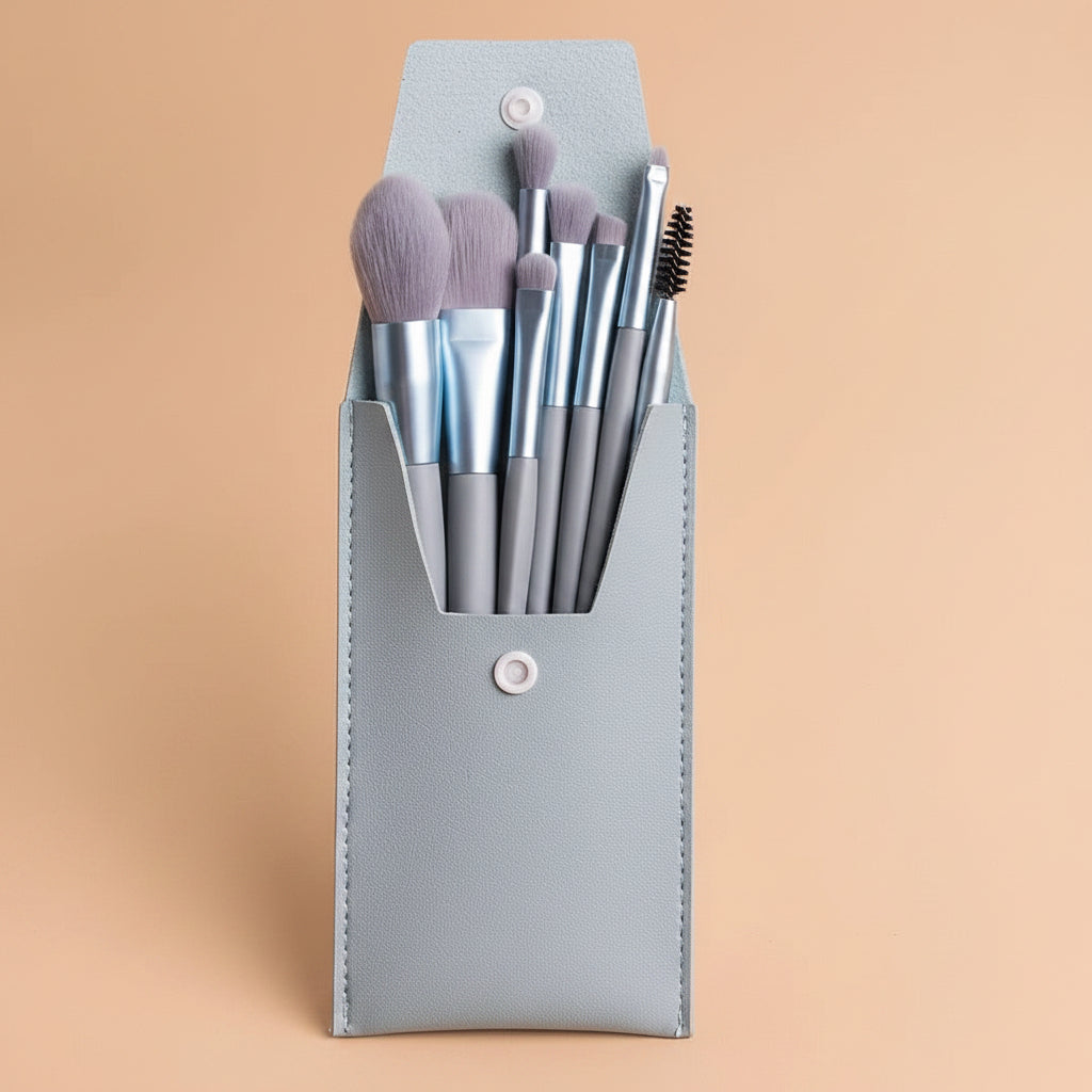 Travel Makeup Brush Set (8-Piece)