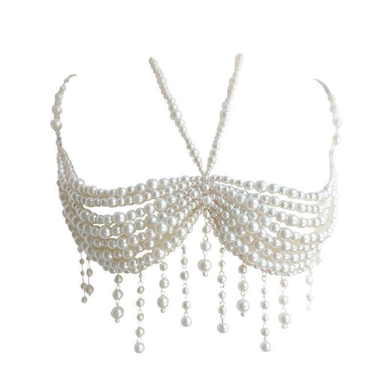 Luxury Pearl Tassel Body Chain