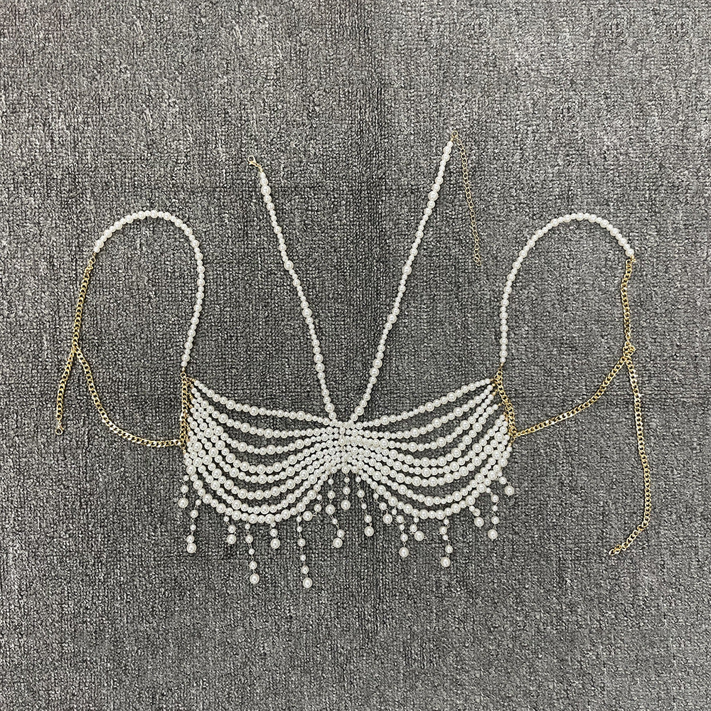 Luxury Pearl Tassel Body Chain